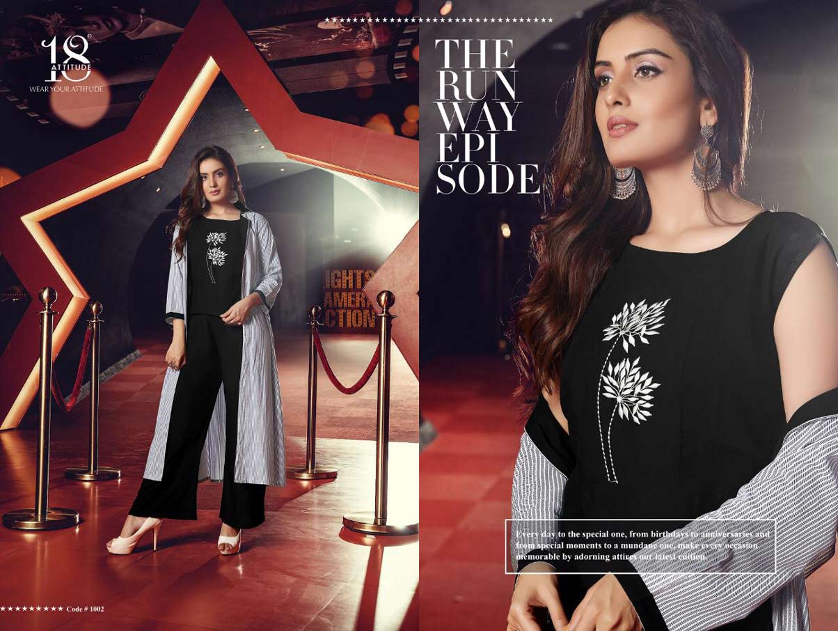 Sho Sha Vol-1 18-Attitude Indo Western Kurtis Set Sho Sha Vol-1 18-Attitude Indo Western Kurtis Set